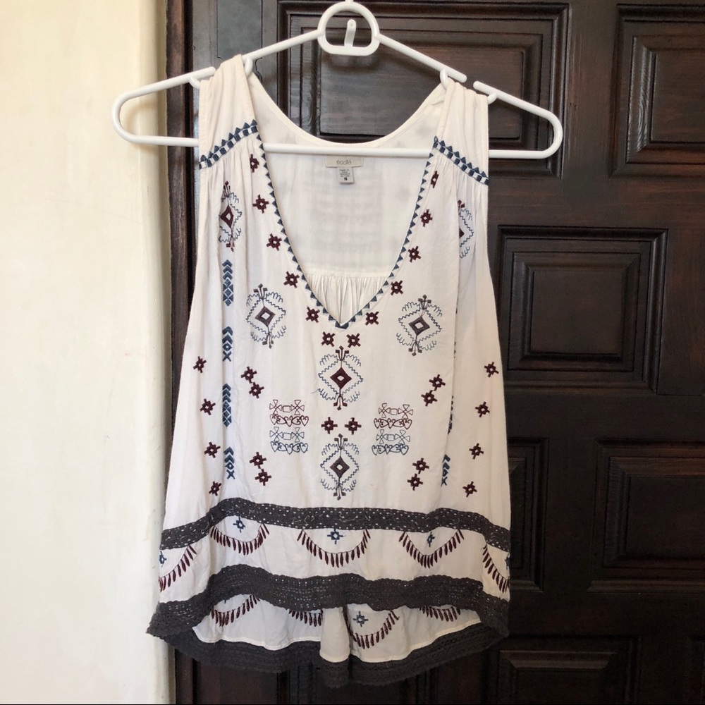 Tribal patterned tank top